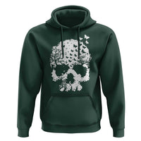 Dark Gothic Graphic Skull Floral Butterfly Hoodie