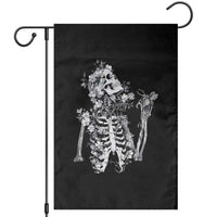 Gothic Grunge Floral Skeleton Garden Flag Dark Alternative Aesthetic For Women
