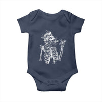 Gothic Grunge Floral Skeleton Baby Onesie Dark Alternative Aesthetic For Women