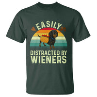 Easily Distracted By Wieners T Shirt Funny Dachshund Dog In A Hot Dog Costume - Wonder Print Shop