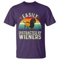 Easily Distracted By Wieners T Shirt Funny Dachshund Dog In A Hot Dog Costume - Wonder Print Shop