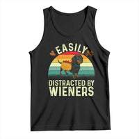 Easily Distracted By Wieners Tank Top Funny Dachshund Dog In A Hot Dog Costume - Wonder Print Shop