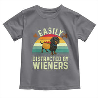 Easily Distracted By Wieners Toddler T Shirt Funny Dachshund Dog In A Hot Dog Costume - Wonder Print Shop