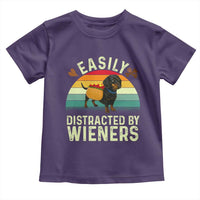 Easily Distracted By Wieners Toddler T Shirt Funny Dachshund Dog In A Hot Dog Costume - Wonder Print Shop