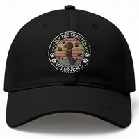 Easily Distracted By Wieners Baseball Cap Dachshund Dog Lover Retro Sunset