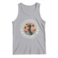Easily Distracted By Wieners Tank Top Dachshund Dog Lover Retro Sunset - Wonder Print Shop