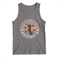 Easily Distracted By Wieners Tank Top Dachshund Dog Lover Retro Sunset - Wonder Print Shop