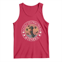 Easily Distracted By Wieners Tank Top Dachshund Dog Lover Retro Sunset - Wonder Print Shop