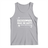 Dog Lover Tank Top Dachshunds Make Me Happy Quote - Wonder Print Shop