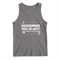 Dog Lover Tank Top Dachshunds Make Me Happy Quote - Wonder Print Shop