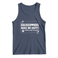 Dog Lover Tank Top Dachshunds Make Me Happy Quote - Wonder Print Shop