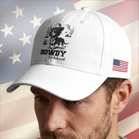 Funny Cowboy Dog Baseball Cap Howdy Dachshund Vintage Western