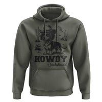 Funny Cowboy Dog Hoodie Howdy Dachshund Vintage Western - Wonder Print Shop