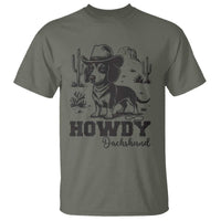Funny Cowboy Dog T Shirt Howdy Dachshund Vintage Western - Wonder Print Shop