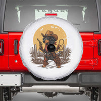 Funny Dachshund Cowboy Spare Tire Cover Western Wiener Dog - Wonder Print Shop