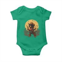 Funny Dachshund Cowboy Baby Onesie Western Wiener Dog - Wonder Print Shop