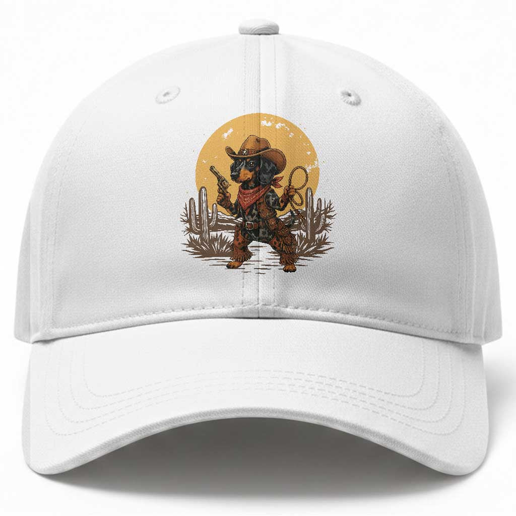 Funny Dachshund Cowboy Baseball Cap Western Wiener Dog