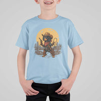 Funny Dachshund Cowboy T Shirt For Kid Western Wiener Dog - Wonder Print Shop