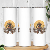 Funny Dachshund Cowboy Skinny Tumbler Western Wiener Dog
