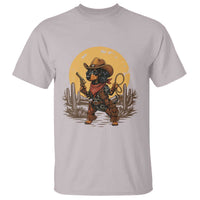 Funny Dachshund Cowboy T Shirt Western Wiener Dog - Wonder Print Shop