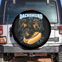 Dog Meme Spare Tire Cover Funny Dachshund Dog In A Hot Dog Costume - Wonder Print Shop