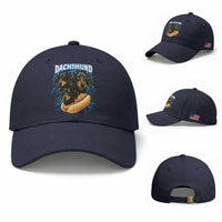 Dog Meme Baseball Cap Funny Dachshund Dog In A Hot Dog Costume