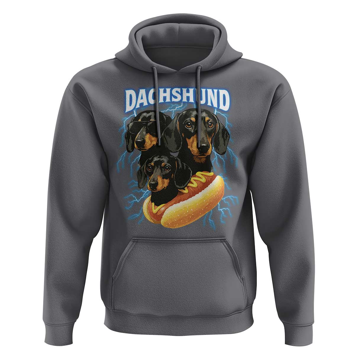 Dog Meme Hoodie Funny Dachshund Dog In A Hot Dog Costume - Wonder Print Shop