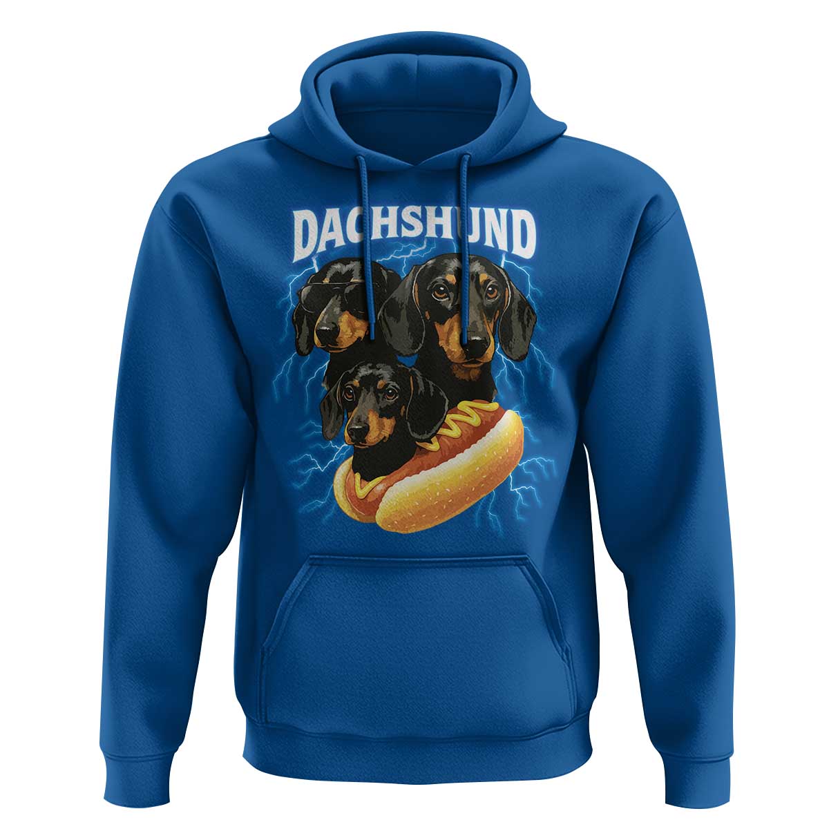 Dog Meme Hoodie Funny Dachshund Dog In A Hot Dog Costume - Wonder Print Shop