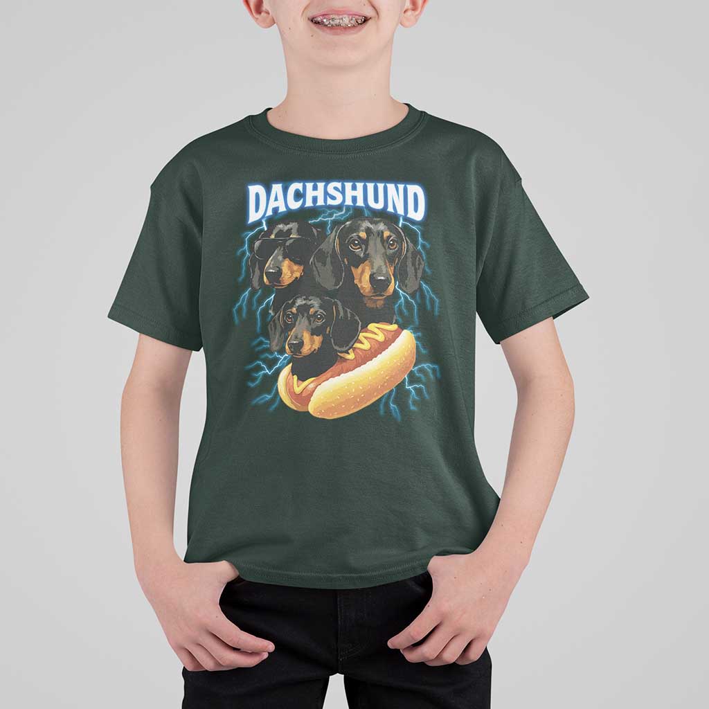 Dog Meme T Shirt For Kid Funny Dachshund Dog In A Hot Dog Costume - Wonder Print Shop