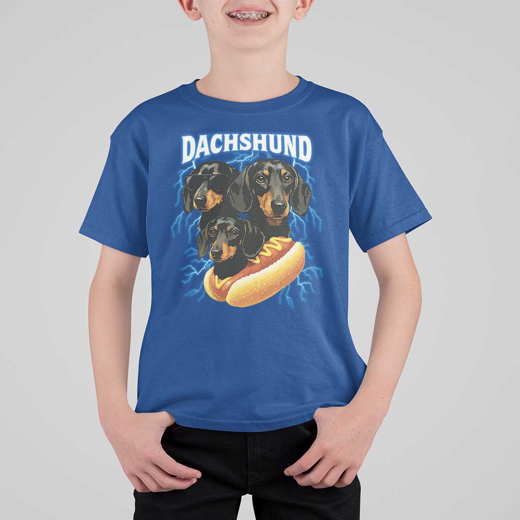 Dog Meme T Shirt For Kid Funny Dachshund Dog In A Hot Dog Costume - Wonder Print Shop