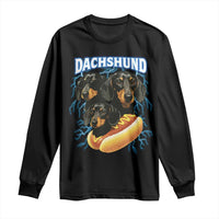 Dog Meme Long Sleeve Shirt Funny Dachshund Dog In A Hot Dog Costume - Wonder Print Shop