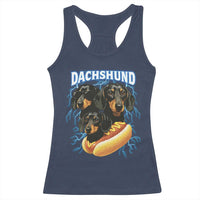 Dog Meme Racerback Tank Top Funny Dachshund Dog In A Hot Dog Costume - Wonder Print Shop
