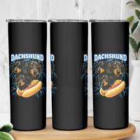 Dog Meme Skinny Tumbler Funny Dachshund Dog In A Hot Dog Costume