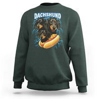 Dog Meme Sweatshirt Funny Dachshund Dog In A Hot Dog Costume - Wonder Print Shop