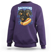 Dog Meme Sweatshirt Funny Dachshund Dog In A Hot Dog Costume - Wonder Print Shop