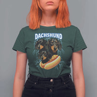 Dog Meme T Shirt For Women Funny Dachshund Dog In A Hot Dog Costume - Wonder Print Shop