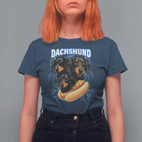 Dog Meme T Shirt For Women Funny Dachshund Dog In A Hot Dog Costume - Wonder Print Shop