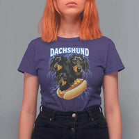 Dog Meme T Shirt For Women Funny Dachshund Dog In A Hot Dog Costume - Wonder Print Shop
