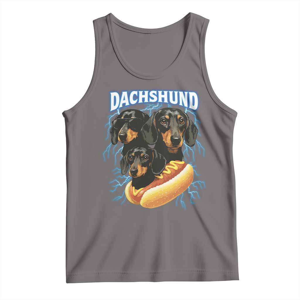 Dog Meme Tank Top Funny Dachshund Dog In A Hot Dog Costume - Wonder Print Shop