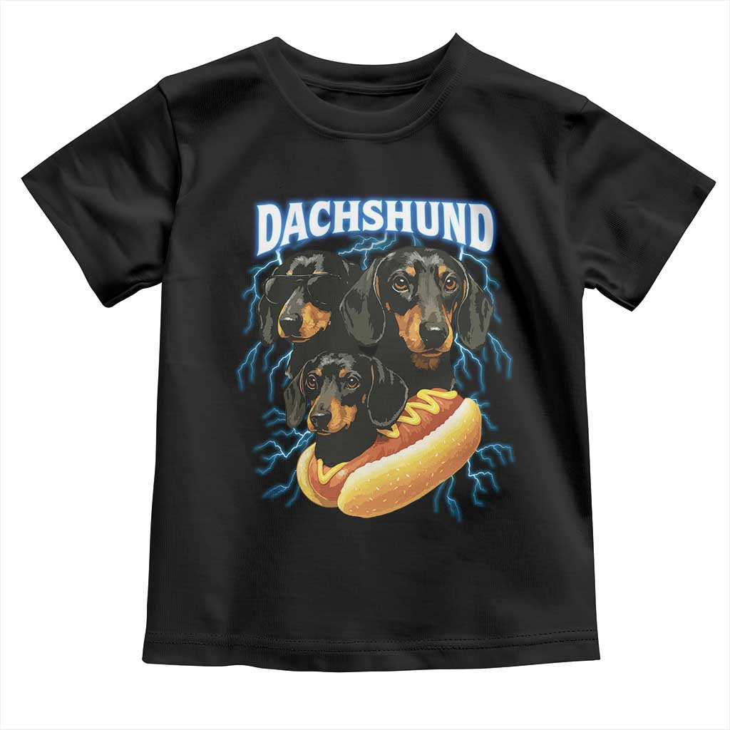 Dog Meme Toddler T Shirt Funny Dachshund Dog In A Hot Dog Costume - Wonder Print Shop