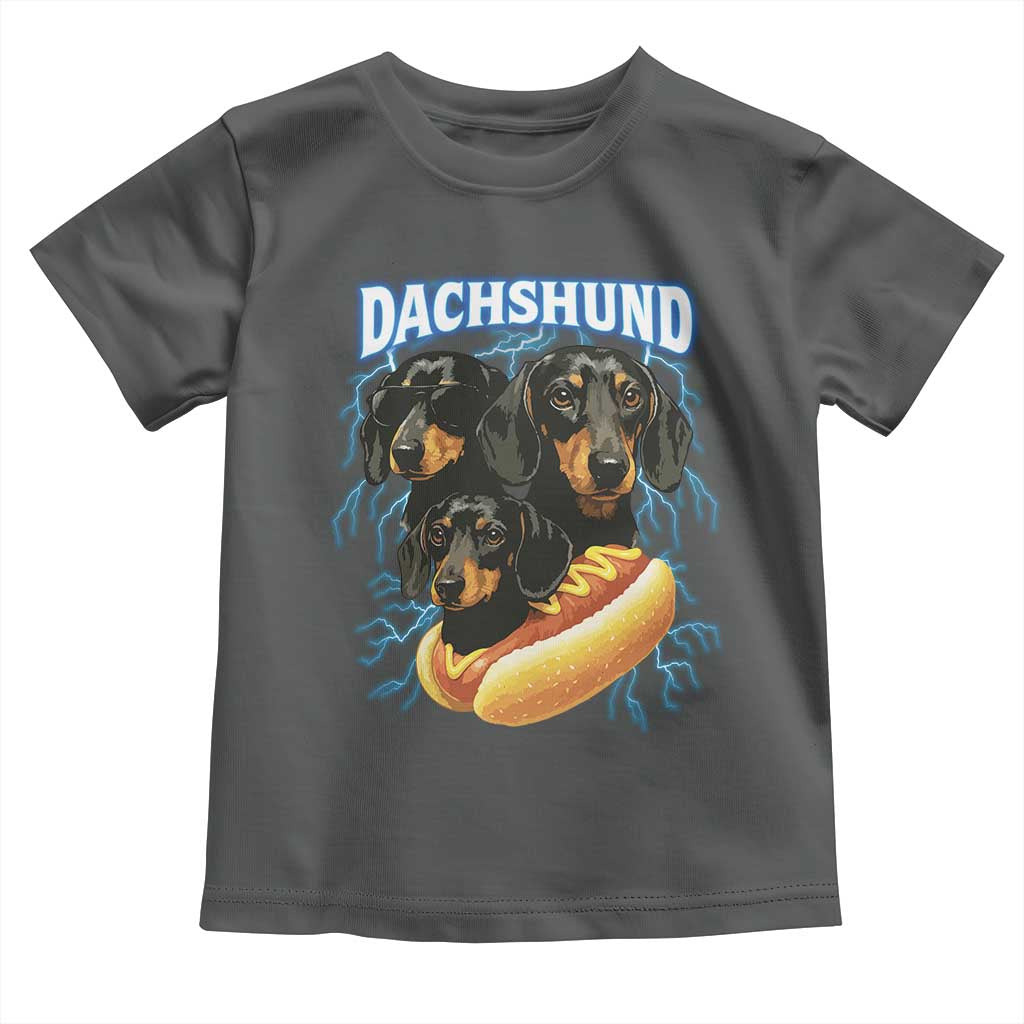 Dog Meme Toddler T Shirt Funny Dachshund Dog In A Hot Dog Costume - Wonder Print Shop