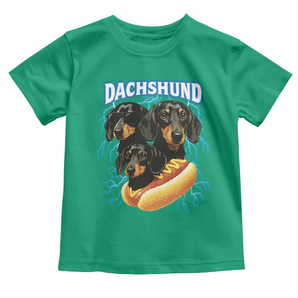 Dog Meme Toddler T Shirt Funny Dachshund Dog In A Hot Dog Costume - Wonder Print Shop