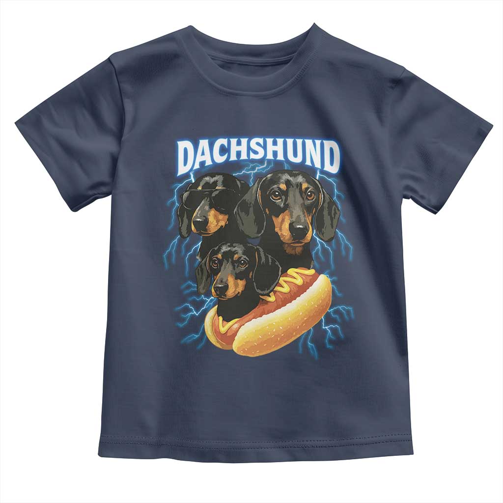 Dog Meme Toddler T Shirt Funny Dachshund Dog In A Hot Dog Costume - Wonder Print Shop