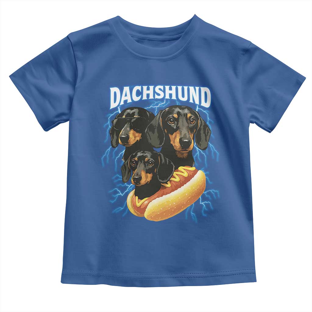 Dog Meme Toddler T Shirt Funny Dachshund Dog In A Hot Dog Costume - Wonder Print Shop
