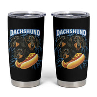 Dog Meme Tumbler Cup Funny Dachshund Dog In A Hot Dog Costume