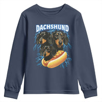 Dog Meme Youth Sweatshirt Funny Dachshund Dog In A Hot Dog Costume - Wonder Print Shop