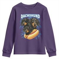 Dog Meme Youth Sweatshirt Funny Dachshund Dog In A Hot Dog Costume - Wonder Print Shop