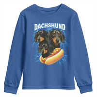 Dog Meme Youth Sweatshirt Funny Dachshund Dog In A Hot Dog Costume - Wonder Print Shop