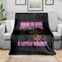 Funny Dachshund Dog Meme Throw Blanket Proud To Have A Little Wiener - Wonder Print Shop