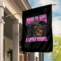 Funny Dachshund Dog Meme Garden Flag Proud To Have A Little Wiener - Wonder Print Shop